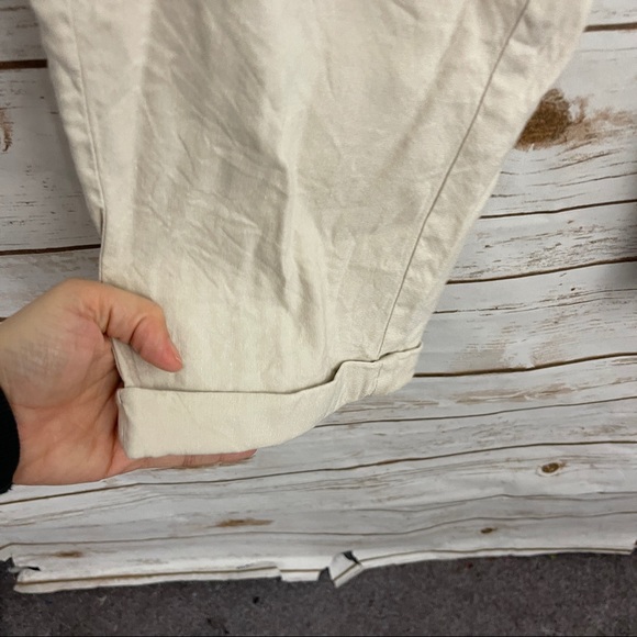 J Jill Beige Tan Linen Blend Pull On Pants - Picture 3 of 5